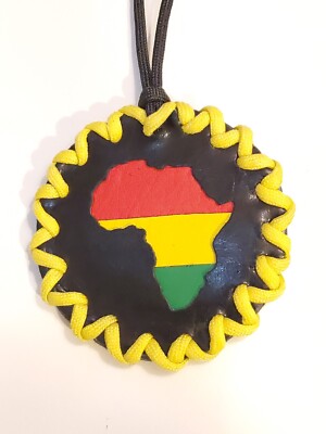 Handmade 80s Style Africa Medallion