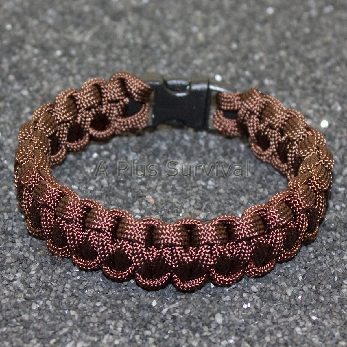 Walnut - 550 lb Type III Paracord Survival Rope Bracelet - Made in the USA