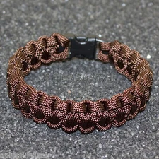 Walnut - 550 lb Type III Paracord Survival Rope Bracelet - Made in the USA