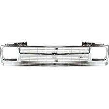 Grille For 91-93 Chevrolet S10 91-94 S10 Blazer Chrome Plastic