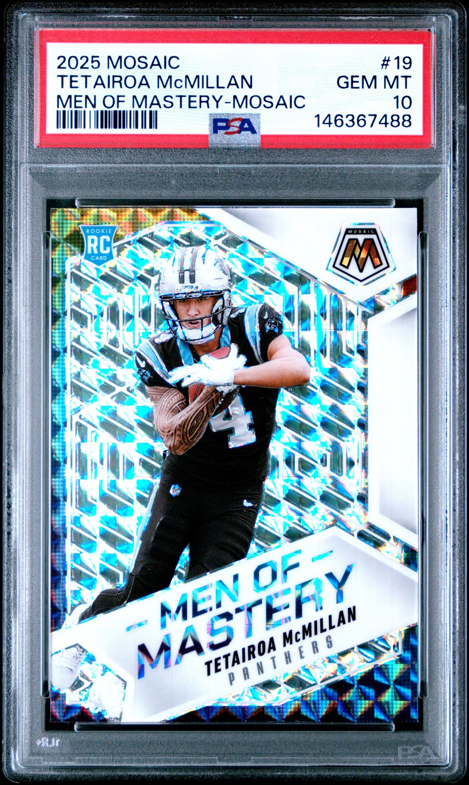 Tetairoa McMillan Panini Mosaic Men of Mastery #19 Base