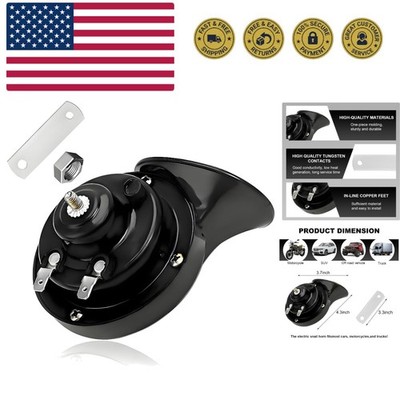 Super Loud Car Snail Horns, 12V 300DB Durable Car Horn Kit, High Low Tone Uni...