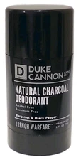 Duke Cannon Bergamot Black Pepper Deodorant Trench Warfare  - NEW Discontinued