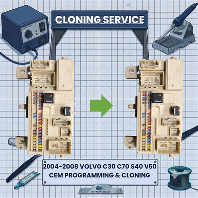 CLONING SERVICE 2004-2008 Volvo C30 C70 S40 V50 CEM Programming & Cloning