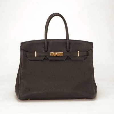 Hermès Birkin 35 Black Togo Leather Gold Hardware