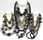 VINTAGE TO NOW FASHION/COSTUME JEWELRY NECKLACE LOT, ASSORTED TYPES & MATERIALS
