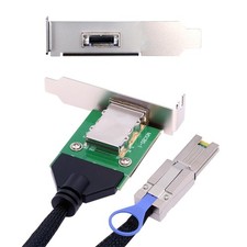 External Mini SAS SFF-8088 Male to Female Extension Cable PCBA Bracket Low