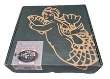 Solitaire Di Venezia Wood Game Set with Solid 25mm Hand Made Glass Marbles