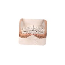 JWICOS Crystal Tiara and Crown for Women Elegant Queen Tiara for Girls Silver