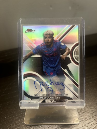 Josef Martinez Atlanta United Topps Finest 2021 Silver Refractor Auto