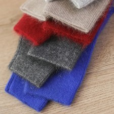 Protable Wool Mink Cashmere Gloves Exposed Finger Fingerless Knitted Wool Glove