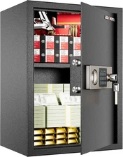 Home Safe 1.9 Cu Ft Security Box Money Jewelry Documents Guns Office Hotel 19.7"