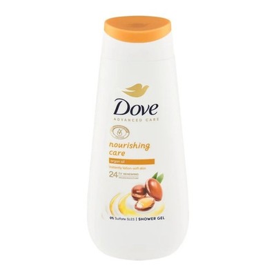 21,44 /L - 6x Dove Advanced Care Duschgel mit Arganöl - Nourishing Care - 225ml