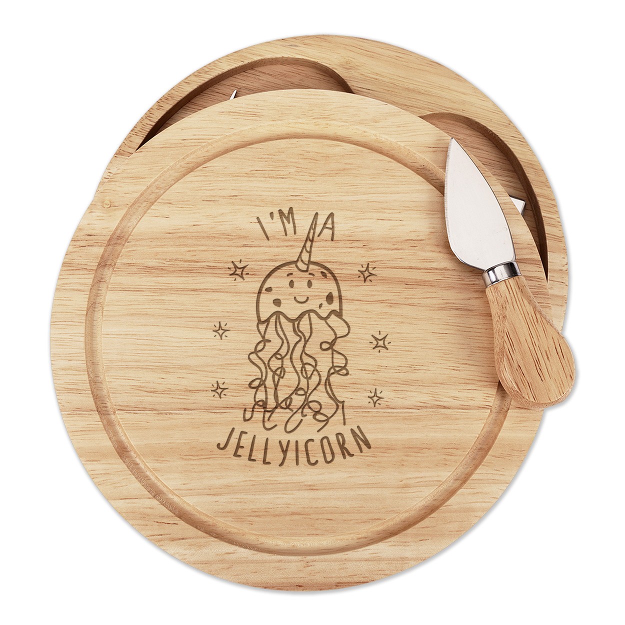 I'm A Jellyicorn Cheese Board Knife Set Jellyfish Unicorn