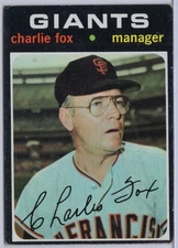 1971 Topps #517 Charlie Fox in EX Condition Giants