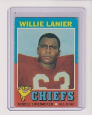 1971 TOPPS #114 WILLIE LANIER RC IN EX CONDITION - KANSAS CITY CHIEFS
