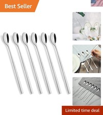 Long Handle Spoon, Coffee Stirrers, 9-inch Ice Tea Spoon, 18/10 Stainless Ste...
