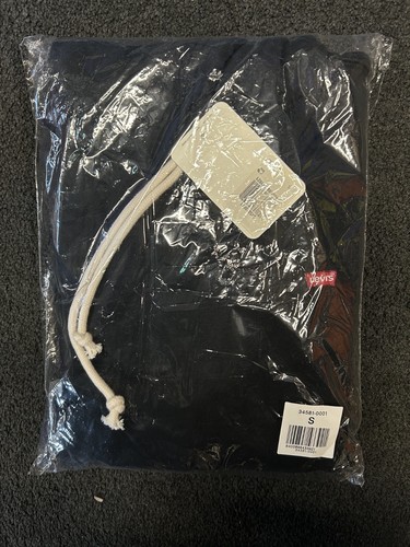 Levi's Original Hoodie Black Mens Size Small BRAND NEW - 第 6/13 張圖片
