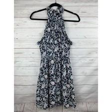Altar’d State Halter Dress Womens Size Small Urban Outfitters navy Floral
