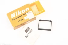 Nikon F Focusing Screen Type C Fine Matte w 5mm Cross-Hair in Original Box V24