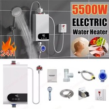 ST Instant Hot Tankless Water Heater Electric Boiler for Bathroom Shower Kitchen