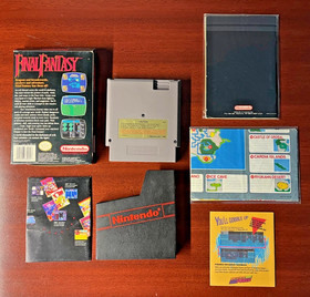 NES Final Fantasy CIB Manual Map + Inserts Cleaned / Tested