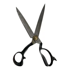 Vintage Reliance U SET  Metal Shears Scissors 12.5” Large Made In USA Sharp