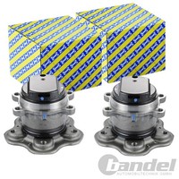 2X Snr RADLAGER-SATZ Hinten Passend FÜR Nissan Qashqai Renault Kadjar