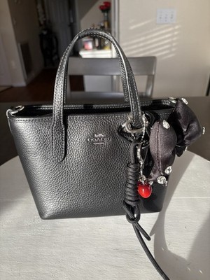 Coach City Mini Tote Bag Crossbody In Leather/Silver/Black CW031 NWT