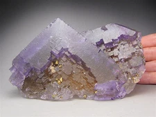 Fluorite w/Chalcopyrite, Cave-in-Rock, Hardin Co., Illinois