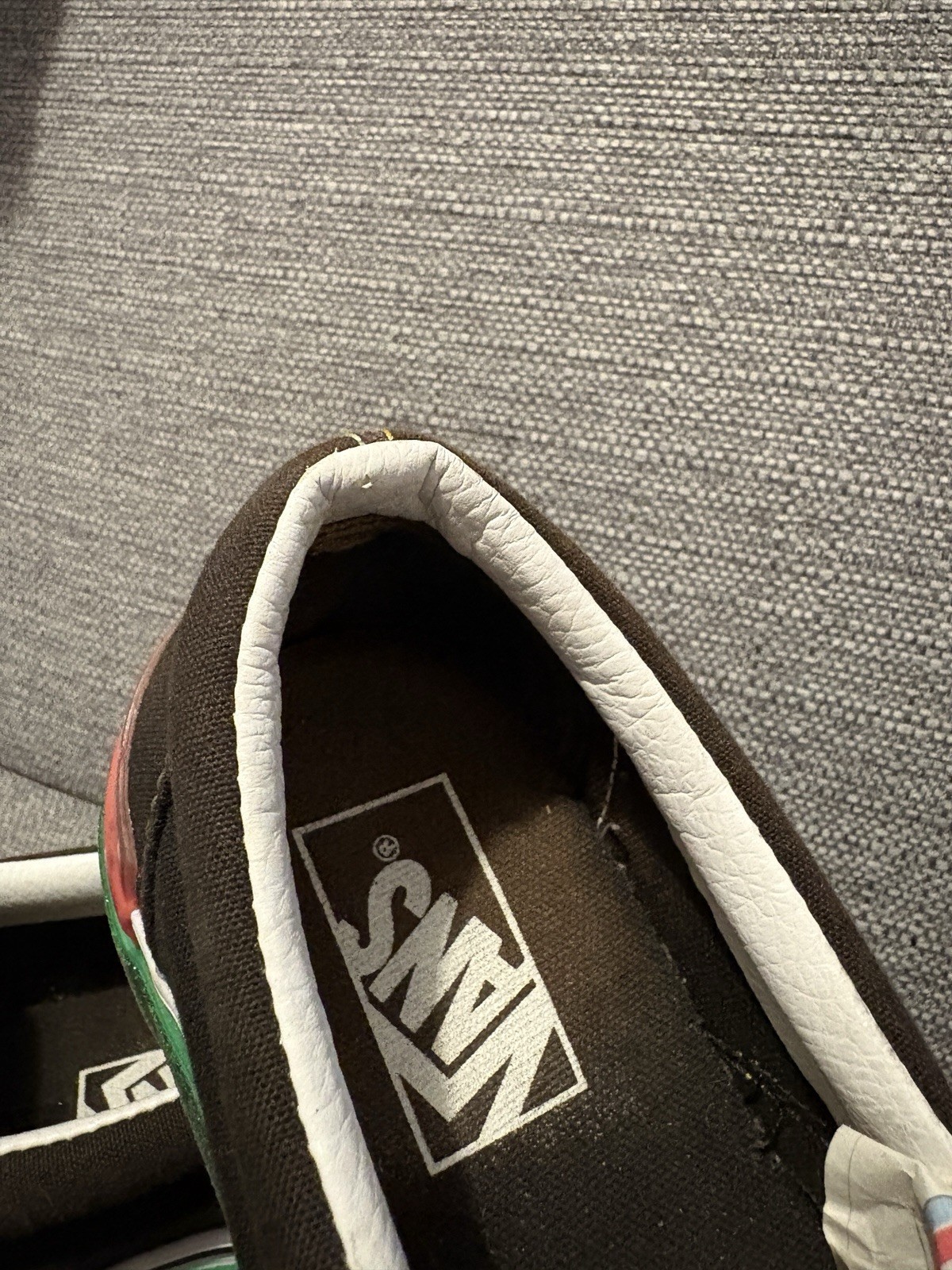 SAOLA Vans Slip On Pride Edition suola arcobaleno taglia UK 7 US 8 EU 40 5