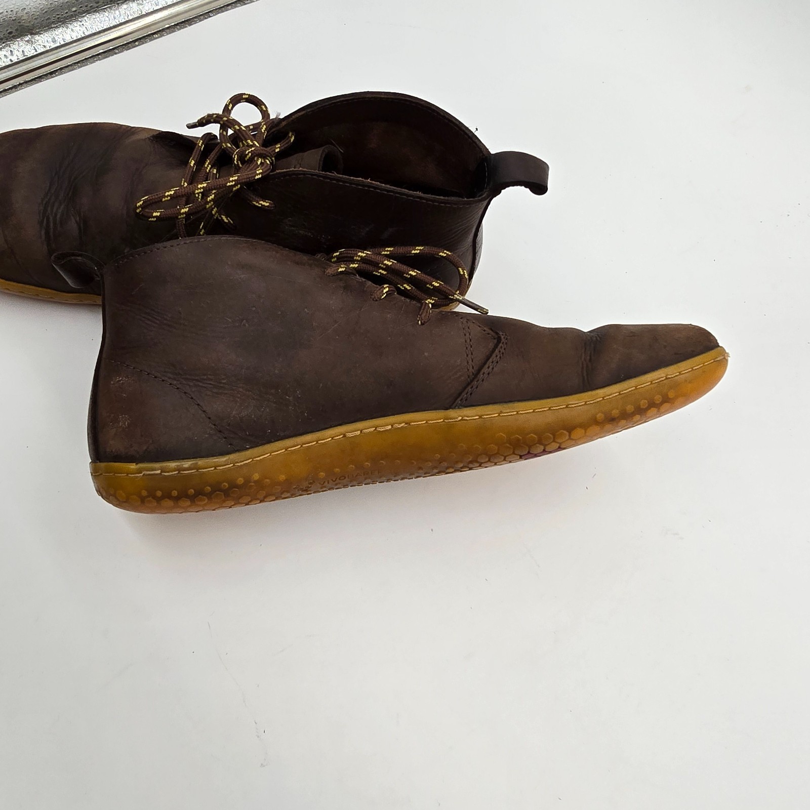 Vivobarefoot Gobi II Chukka Ankle Pittards Brown Leather Boots Men 10.5-11 READ