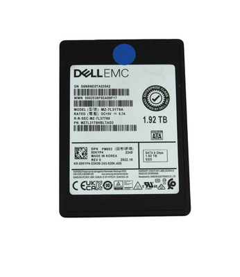 Dell Enterprise PM893 1.92TB SATA 6Gb/s RI 2.5