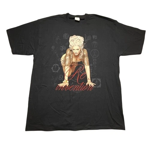 Vintage 2004 Madonna Re-Invention World Tour T-Shirt XL Conc 2000s vintage concert t-shirt, vintage, size XL, single stitch, B+ condition