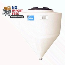 30Gallon Cone Bottom Inductor Tank Full Drain MDPE Chemical Resistant - No Stand