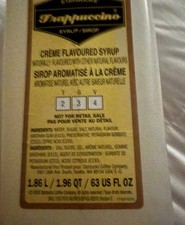 Frappuccino Crème Flavored Syrup  BB July  2...
