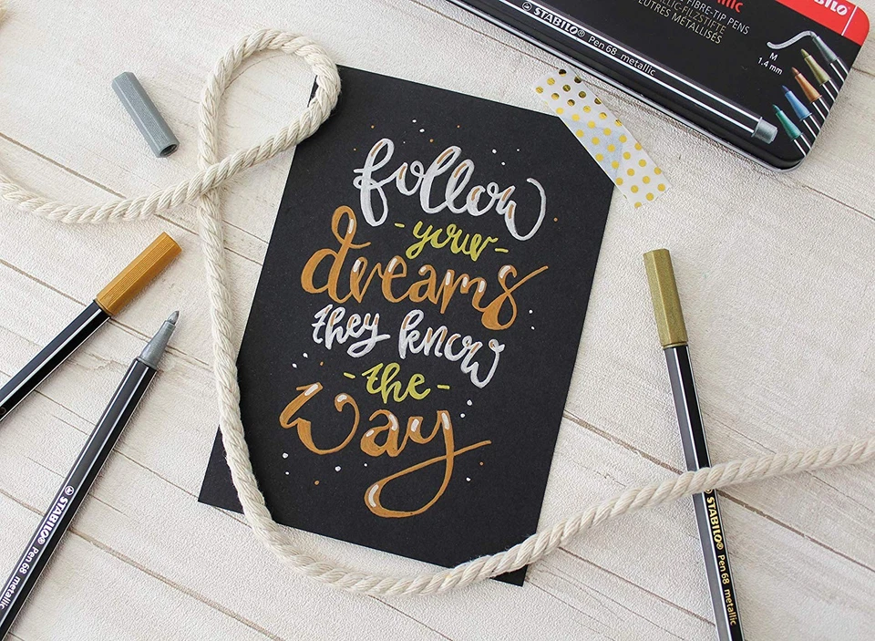 Premium Metallic-Filzstift - STABILO Pen 68 metallic - Einzelstift - metall ... - Bild 3 von 4