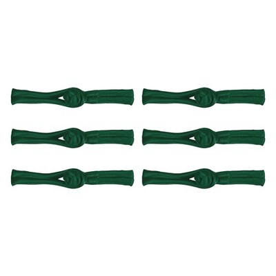 6 Pairs Chinese Knots Frog Buttons Dark Green Buttons Fasteners, 3.54x0.47''