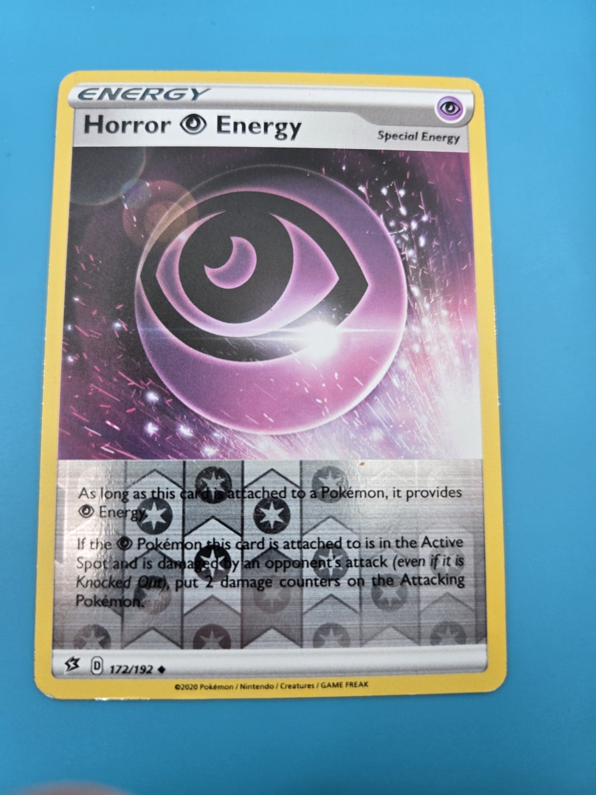 Horror Energy 172/192 Rebel Clash Reverse Holo Pokémon Card VG