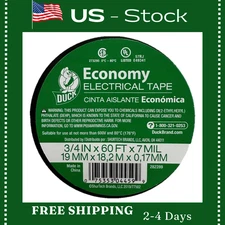 Brand Economy Electrical Tape, 3/4-Inch by 60 Feet, Single Roll, Black (282289)