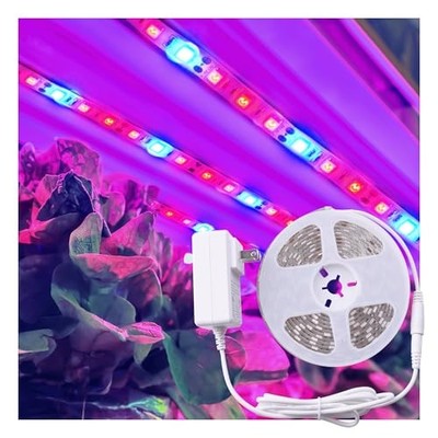 Full Spectrum LED Grow Light Tape, 11.8 ft Flexible Strip Kit for Indoor White
