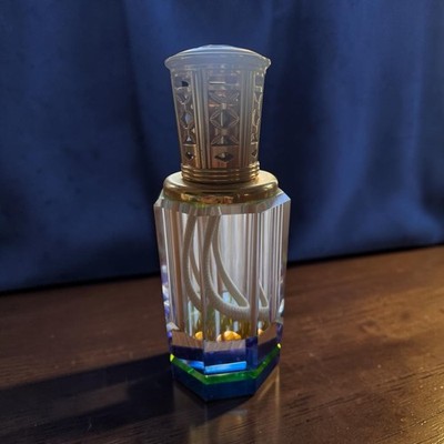 La-Tee-Da Marquis Facet Crystal Lattice Gold Home Effusion Fragrance Lamp