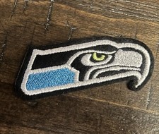 New 1 X 3" Seattle Seahawks Iron on Patch Free Ship
