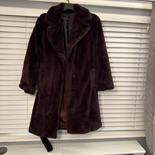 New Look Women’s Burgundy Red Jacket With Belt Size 12