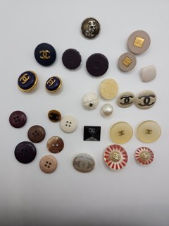 27 Assorted Chanel Buttons 11 mm To 21 mm NO RESERVE!