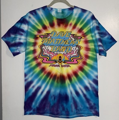 Dave Matthews Band 2024 Tour T Shirt Tie-Dye Tee Rock DMB FLAW See Measurements