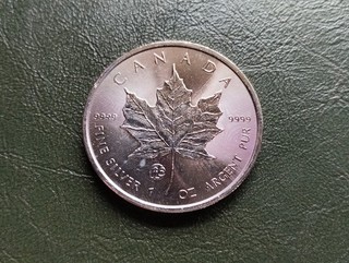 Canada monnaie 5 dollars 2015 argent type Mapple Leaf