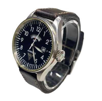 ニュー　パルサー　ジャンク Junkers Cockpit Ju 52 Men's Watch Black Dial Analog Quartz