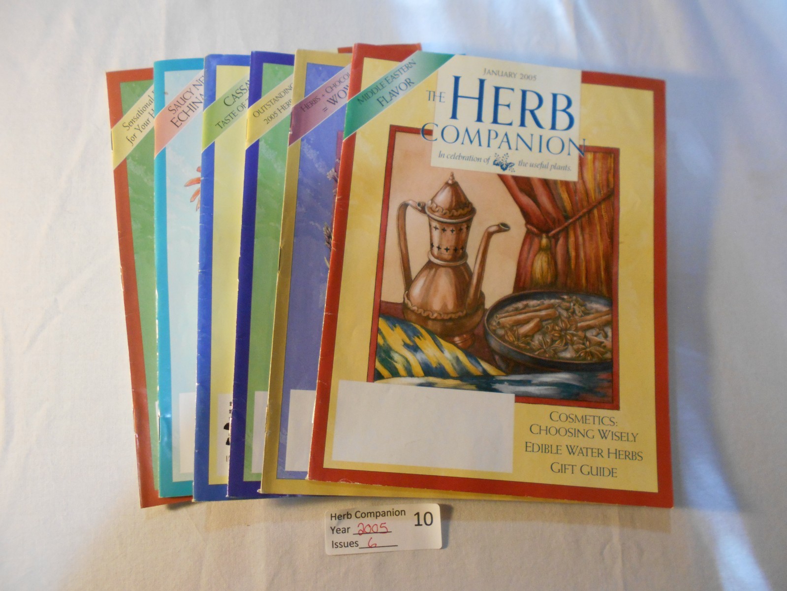HC 10 - Herb Companion Magazines. Lot of 6/2005 Year.