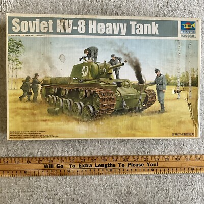 Trumpeter 1/35th Scale Soviet KV-8 - Parts Incomplete Kit No. 01565